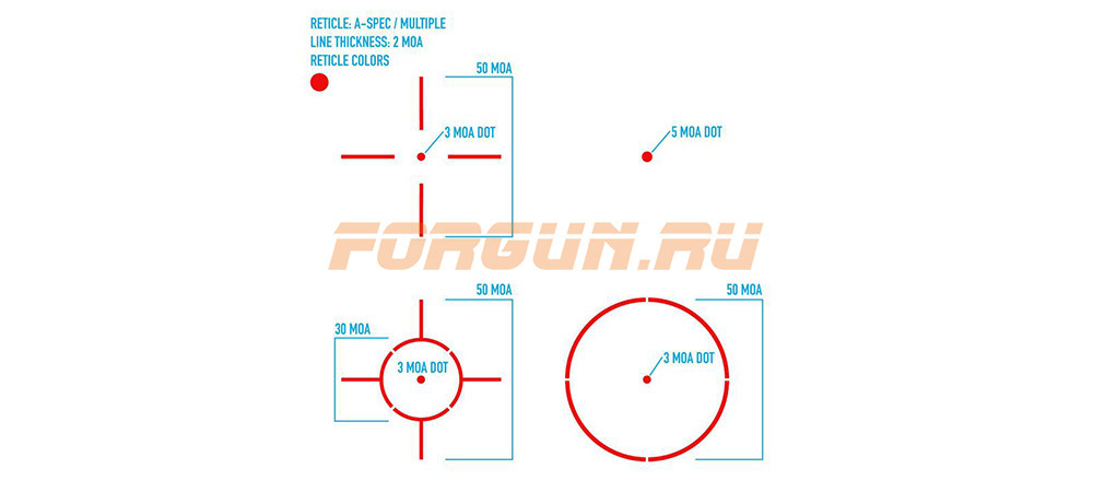 Метки прицела Sightmark Ultra Shot A-Spec (SM26032)